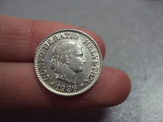 монета швейцария 10 раппенов 1936 №7804 З аукціону