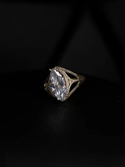 фото, Каблучка з срібла 925 проби. Вставка - куб.циркон