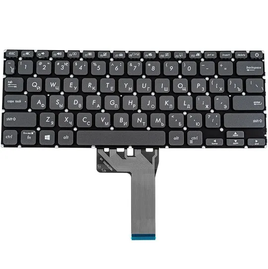 Купити Клавіатура для ноутбука ASUS (X409 series) rus, gray, без фрейма, підсвічування клавіш