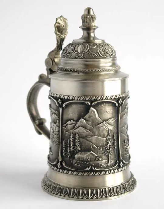 Олов'яний кухоль Життя в горах 450 мл SKS Germany З аукціону