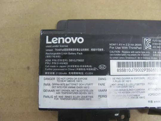 Купити акб оригінал Акумуляторна батарея живлення Оригінальна батарея L16M3P73 01AV462 01AV405 01AV406 SB10J79002 SB10J79003 11.4V 26WH   для Lenovo ThinkPad T460S T470S