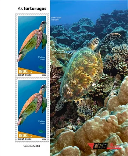 фото, Гвинея Бисау-Черепахи-2024. Чистый полный комплект.MNH.