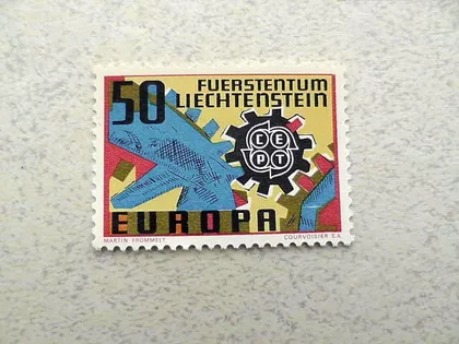фото, Поштова марка Ліхтенштейн " Європа СЕРТ " 1967 рік **