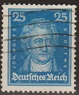 фото, 1926 - Німеччина - Відомі німці - Гете 25 Mi.393 _1,20 €