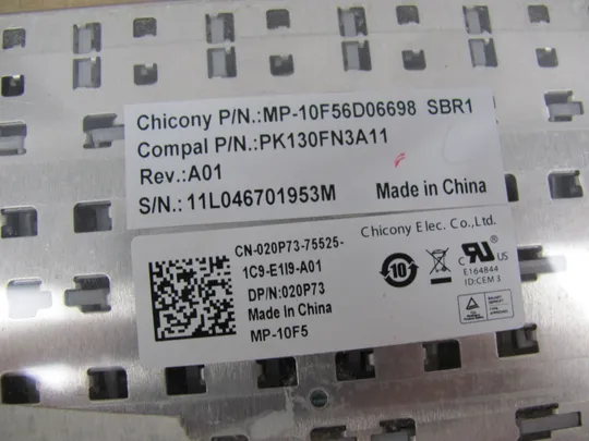 номер0150-6 клавіатура робоча,keyboard  020P73 0RG2MW  PK130FN3A11  для Dell Latitude E6320 E6330 E5430 E6430 E6420 E6430 оригінал Де купити