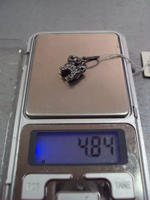 подвеска кулон собака щенок собачка пудель серебро 925 проба вес 4,84 г Недорого