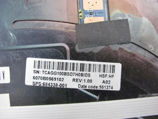 №130-32 Кришка панель палмрест тачпад 684338-001 6070B0569102 для HP PROBOOK 6470b 6475b оригінал Недорого