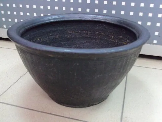 Глечик горшок черный высота 17 см, диаметр 31,5 см глина сохран №11660 Продаж