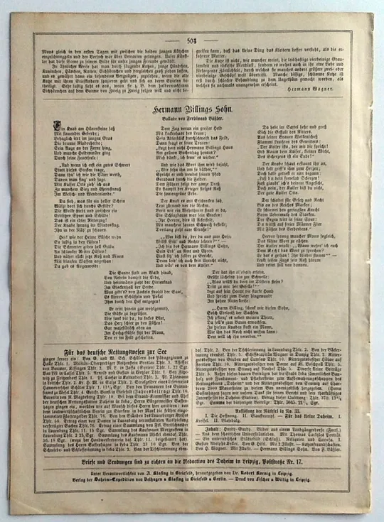 Журнал Daheim №34 травень 1866 року Німеччина Fv8.6 Інтернет-аукціон