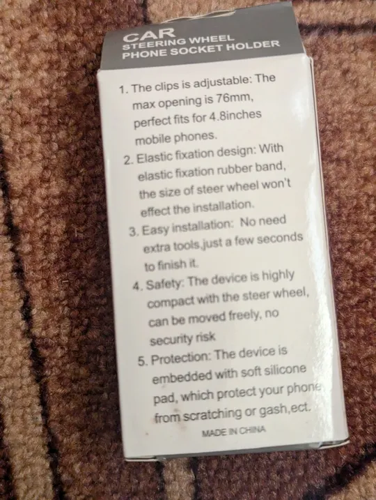 Тримач для смартфону, автомобільний, на руль Продаж