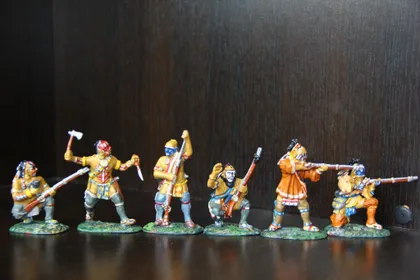 фото, индейцы гуроны 55-60мм (Armies in Plastic)