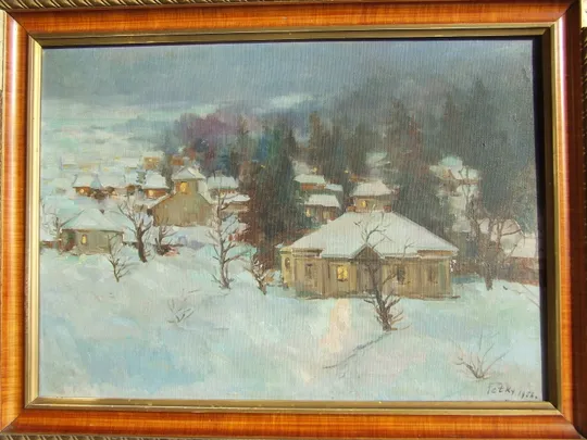 Закарпатская школа  Черепаня. В   раз.  90х90 см.     также много другого. Недорого