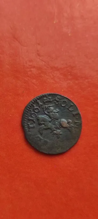 1661 год монета солид боратинка оригинал всадник с мечом Польша nx245. Ціна