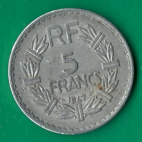 5 франків 1947 року Франція [МШ] Ціна