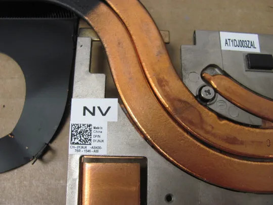 номер0904-8  термотрубка охолодження 0YJNJK 055MXD  для Dell Precision 7720 7710  оригінал Де купити