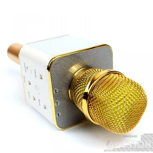 Купити Мікрофон караоке Tuxun бездротової buetooth золотий Q7 S