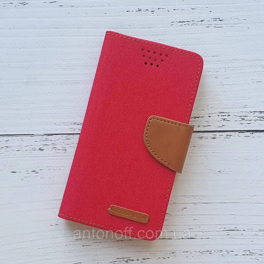 Книжка універсальна Mercury Goospery Slider / слайдер 4.5"-4.8" (13.9×7.2см) для телефона Red Ціна