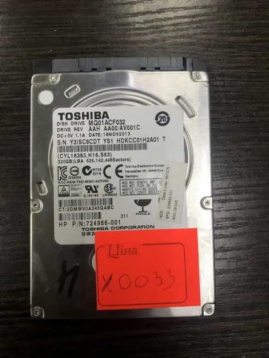 X0033 Toshiba MQ01ACF032 320Gb Sata G003235c Ціна