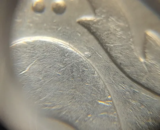 (4750) 50 копійок 1992 1АБм викрошка на нулі номіналу (50 копеек 1992 1АБм брак) З аукціону