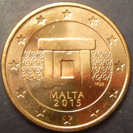 5 євроцентів 2015 Мальта UNC Ціна