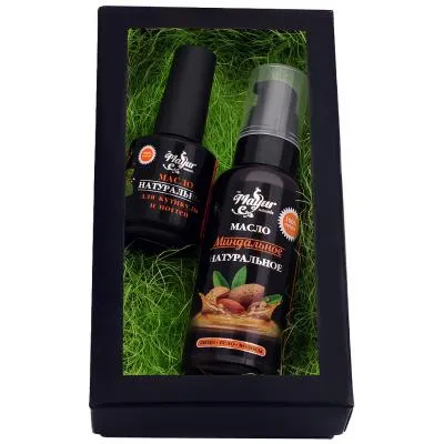 Набор косметики Mayur Масло миндальное 50 мл + Масло для кутикул 15 мл (2200160407086) Ціна