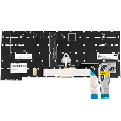фото, Клавіатура для ноутбука LENOVO (ThinkPad: T14s Gen 2) rus, black, без фрейму, підсвічування клавіш (ОРИГІНАЛ)