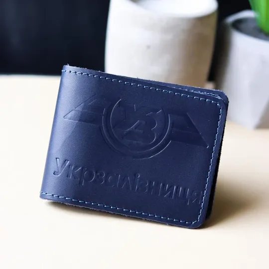 Обкладинка для посвідчення &quot;Укрзалізниця&quot;,темно синя. З аукціону