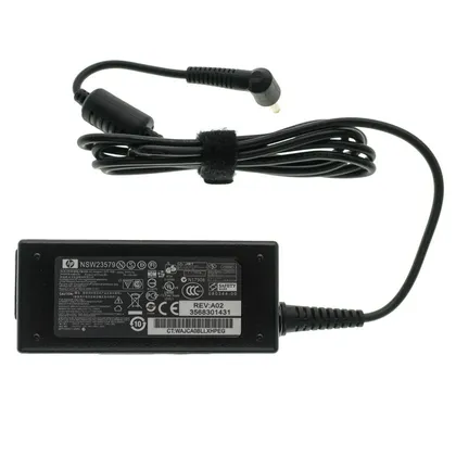 фото, Блок живлення для ноутбука HP 19V, 1.58A, 30W, 4.0*1.7, 3 hole, L-подібний роз'єм, black (без кабеля!)
