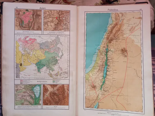 Школьный атлас Дирке Diercke Schul-Atlas 1911 г. Характеристики