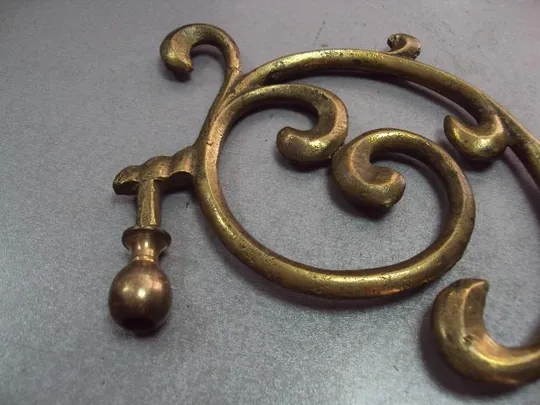 Деталь фрагмент запчасть от люстры лампы бронза длина 28 см №11589 Продаж