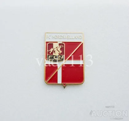 фото, значок футбол  ФК Нордшелланд Дания  (серия герб города и эмблема клуба)