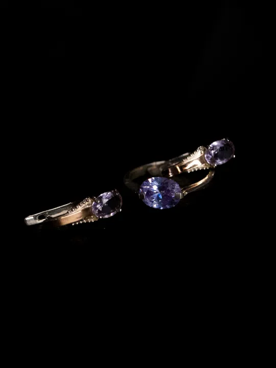 Комплект з срібла 925 проби зі вставкою з л.аметисту Ціна