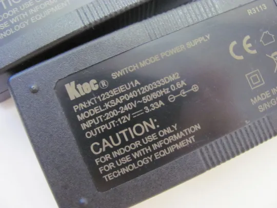 4518  адаптер живлення  KTEC 12V 3.33A 3 шт НІМЕЧЧИНА Інтернет-аукціон