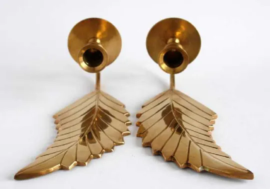 Свічники підсвічники настінні Крила 2 шт, латунь, Німеччина Інтернет-аукціон