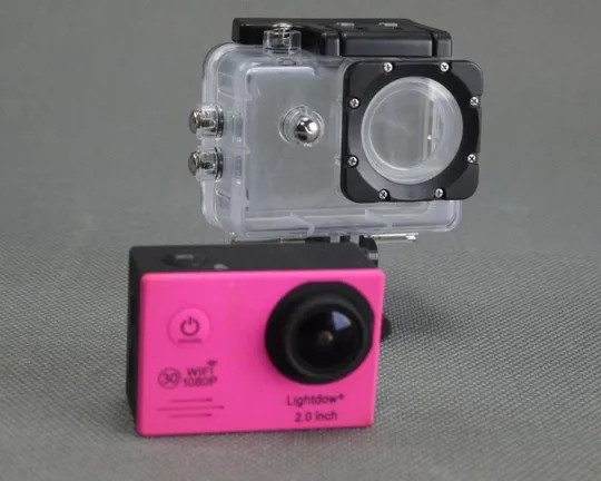 Купити Экшн камера Lightdow 1080p WiFi action camera (розовый) + водонепроницаемый кейс