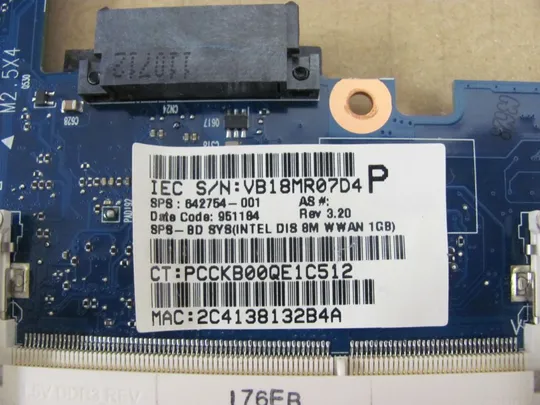 номер0109-16 материнська плата 642754-001 SLJ4M РОБОЧА для HP ELITEBOOK 8460P Оригінал Інтернет-аукціон