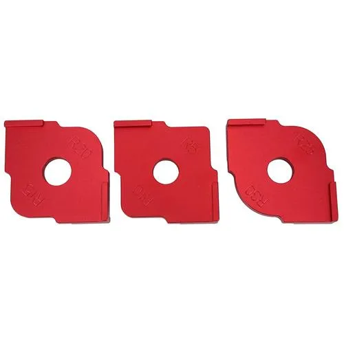 Купити Шаблоны для скругления углов фрезером 3шт, R5-R30, алюминий