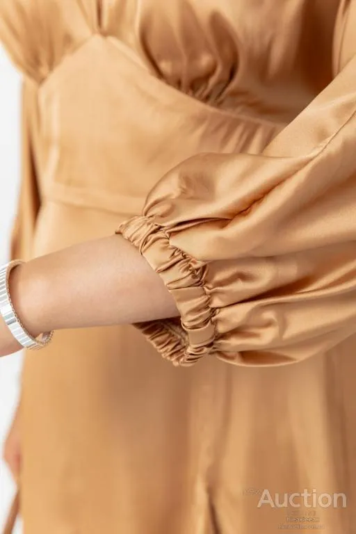 Платье, цвет темно-бежевый, 115R0463-3 Де купити