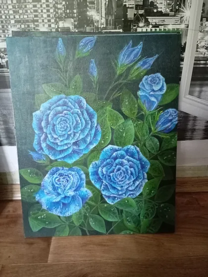 фото, Блакитна троянда