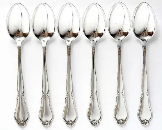 Срібні ложечки 6 штук 830 проба 1931 рік Данія Ціна