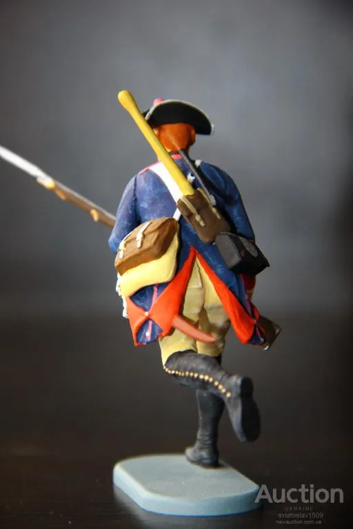 американец пруссак СТРЕЛОК-мушкетер PREISER ELASTOLIN 70мм ФРГ №541136 Інтернет-аукціон