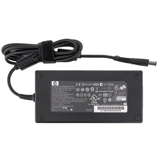 Блок живлення для ноутбука HP 19.5V, 10.3A, 200W, 7.4*5.0-PIN, black (без кабеля !) Ціна