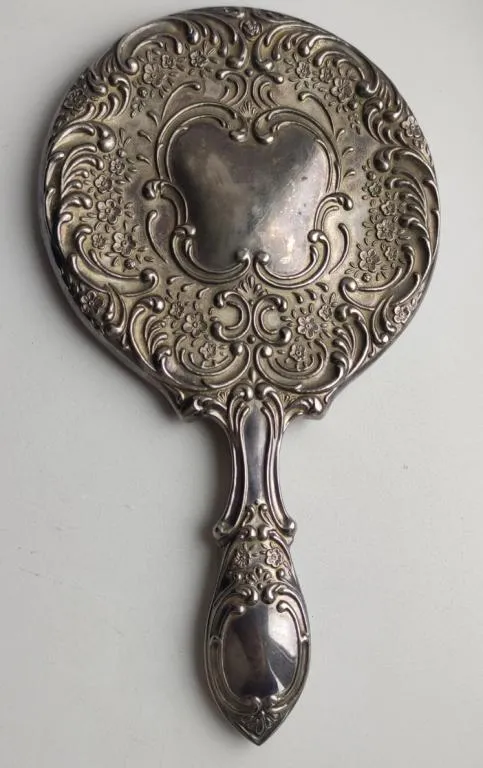 Большое антикварное ручное зеркало 1910-1920-е годы Mr582 Ціна