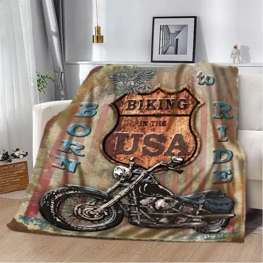 Плед 3D BORN to RIDE 20222330_B 10607 135х160 см Ціна