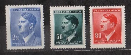 фото, СТАНДАРТ = 1942 р = НІМЕЧЧИНА - РЕЙХ - Богемія та Моравія = негаш