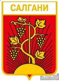 фото, значок геральдика  Салгани  / Одеська область /.