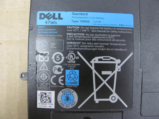 акб оригінал Y9N00 7.4V 47WH  17% зносу для Dell XPS 13-L321X  XPS 13-L322X XPS 13 9333 XPS 13 9350 XPS Ultrabook 13 З аукціону