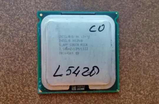 4x ядерный Intel Xeon L5420 SLARP C0 (аналог Core™2 Quad Q9300) 2.50GHz/12M/1333MHz LGA771 60W Вживане Ціна