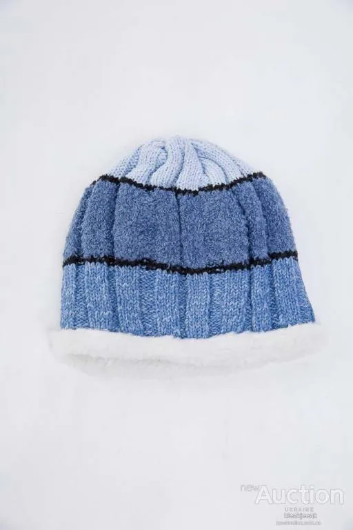 Детская шапка, цвета джинс, из шерсти, 167R7777 Ціна