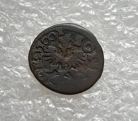 Купити (486) Солід 1661 (?) - герб Польщі, фальшак того часу?, в непоганому стані (боратинка, солид)